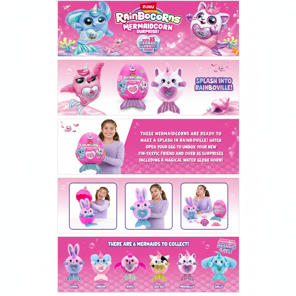 Rainbocorns Mermaidcorn Surprise by ZURU (Blind Pack)