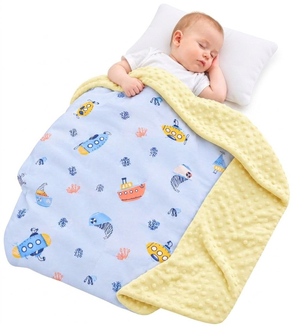 Baby Blanket –  80x100cm (Bamboo fabric blanket with Soft dot fleece)