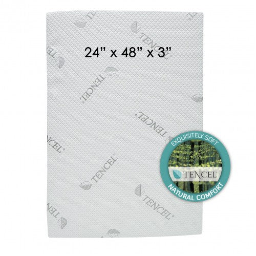 Tencel + Anti Dust-Mite Mattress 24 x 48 x 3" For DreamNezz Plus 5 In 1 Co-Sleeper