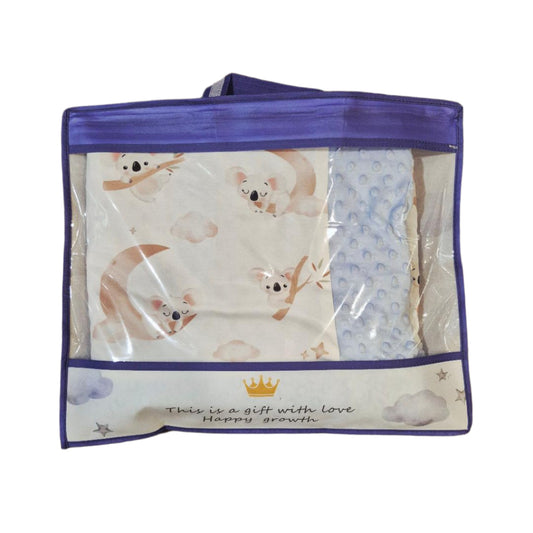 Reversible Blanket With Soft Minky (Koala Bear)