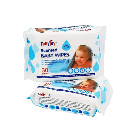 Tollyjoy Scented Travel Wet Wipes 2 x 30s