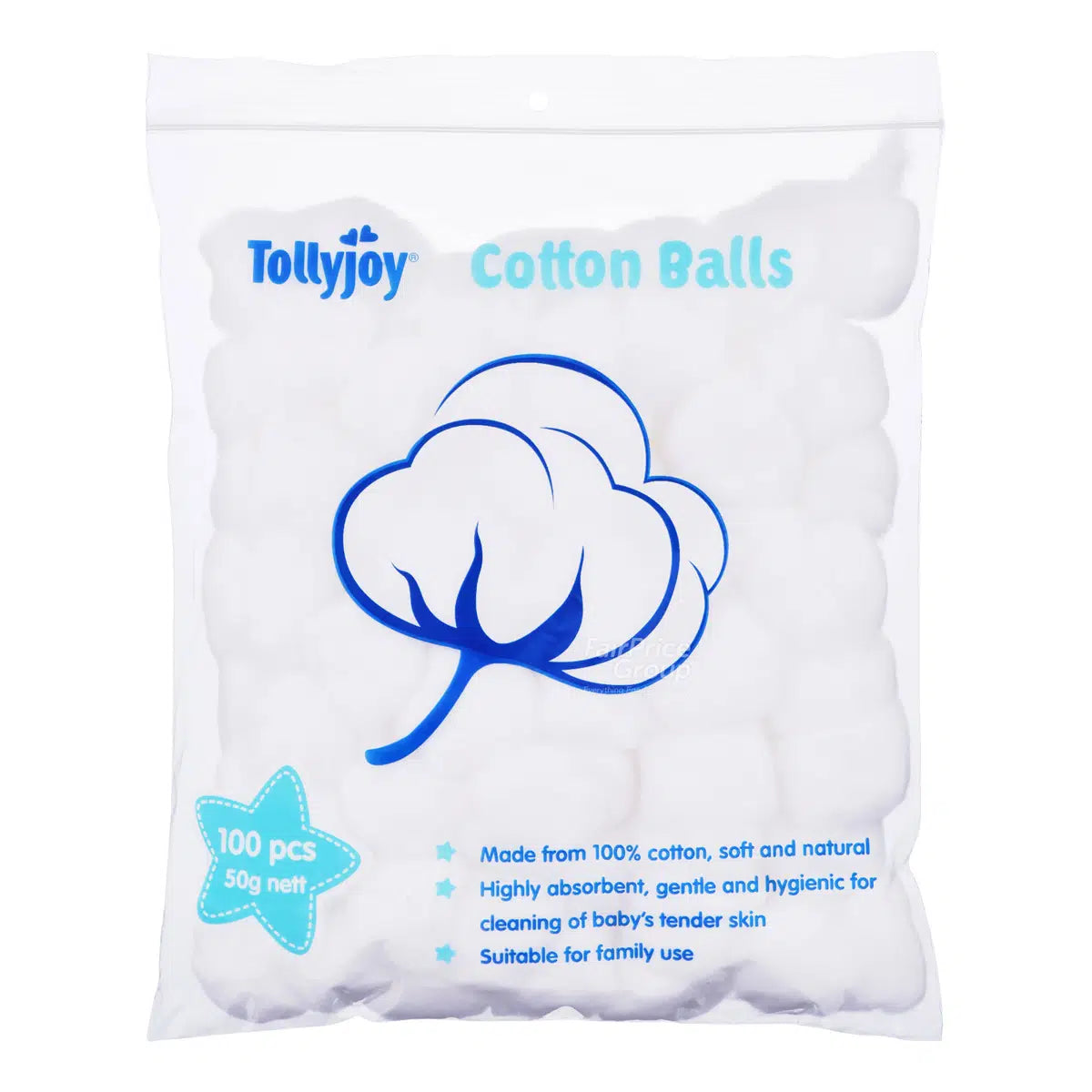 Tollyjoy Cotton Balls (100pcs/Bag)