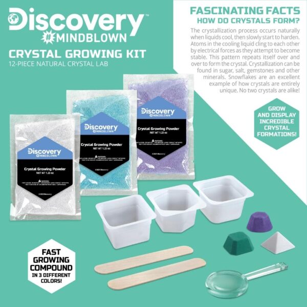 Discovery Mindblown – 12 pc Crystal Growing Kit