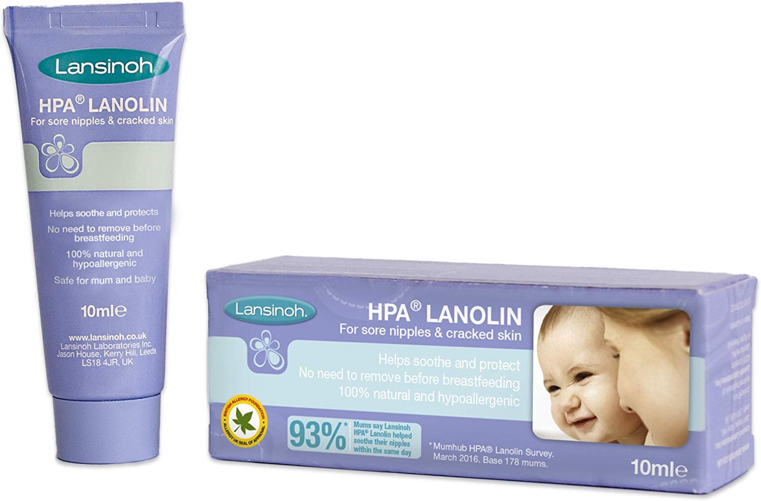 Lansinoh HPA Lanolin Nipple Cream (10ml) – Kiddy Palace