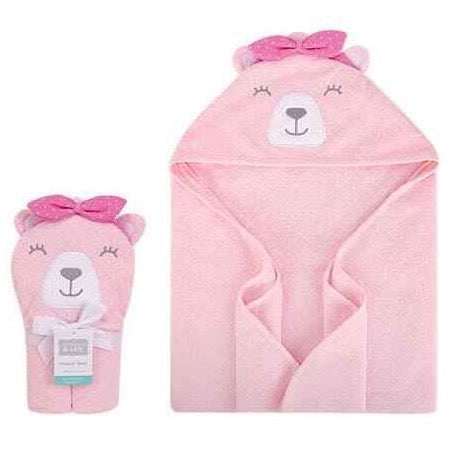 3D Baby Hooded Towel Woven Terry For Baby Girl