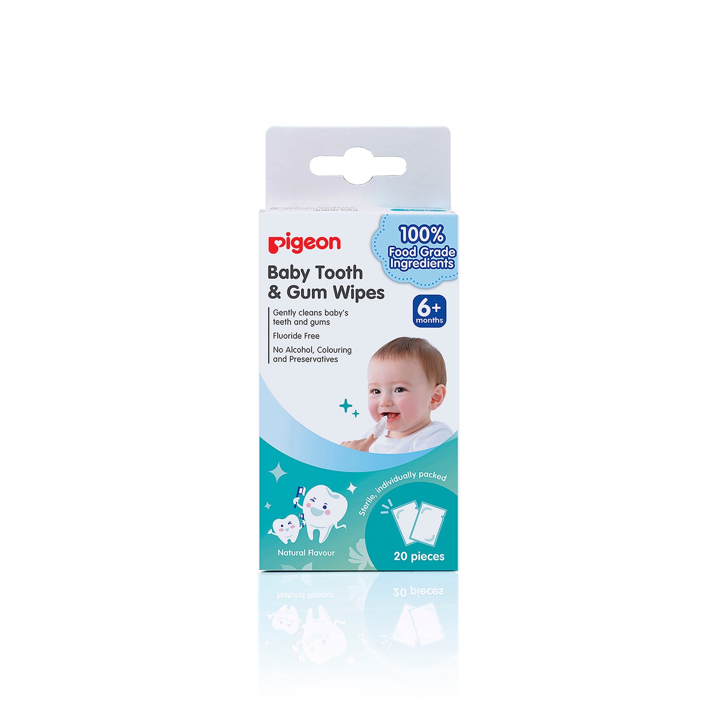 Pigeon Baby Tooth & Gum Wipes Natural 20s