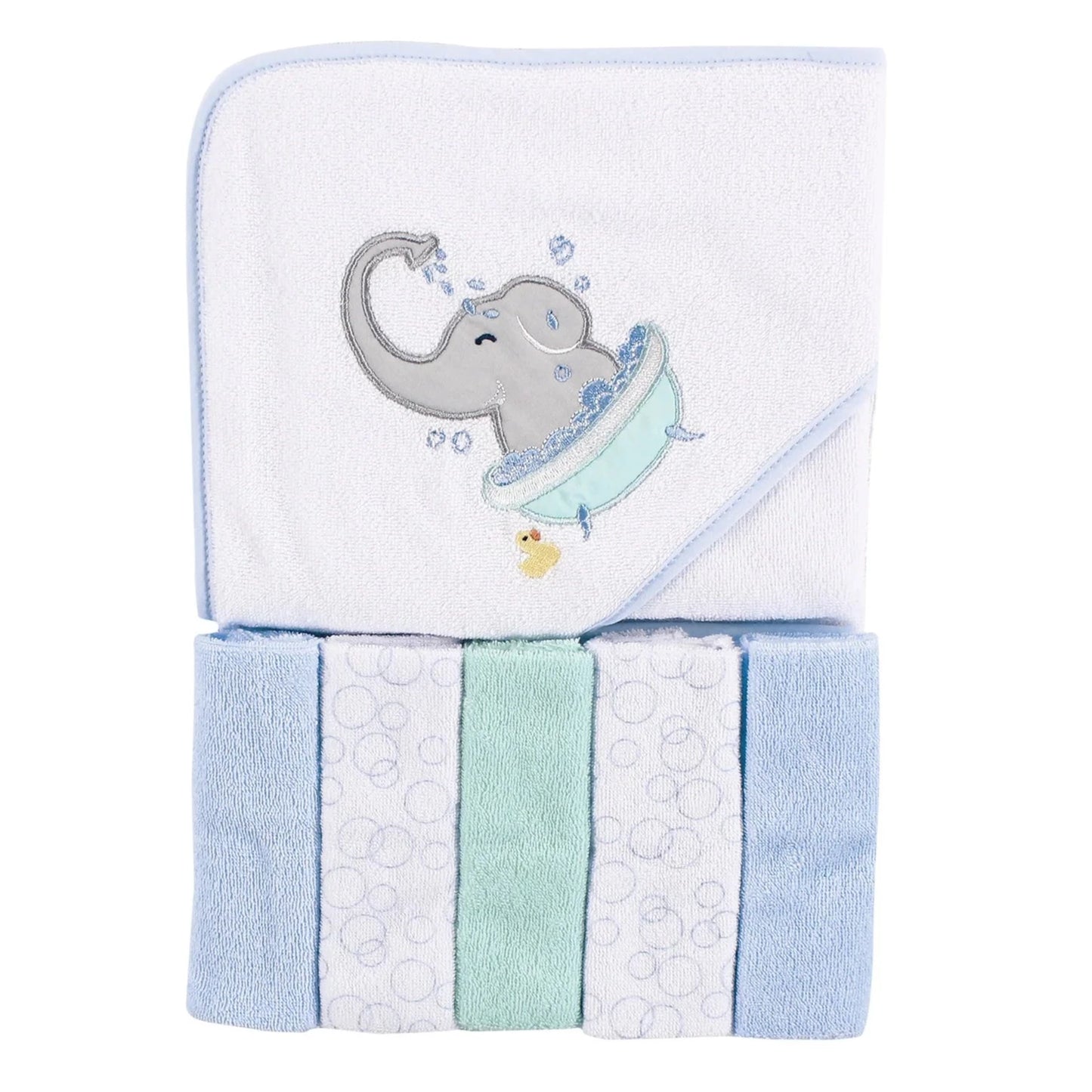 Hooded Towel & 5 Washcloths