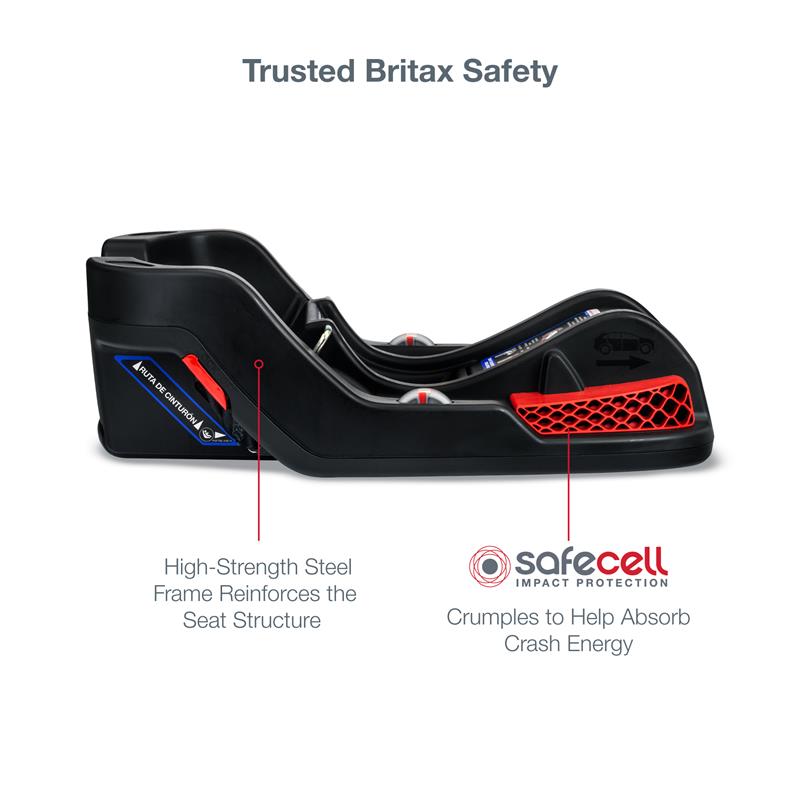 Britax Gravity II Stroller (Marble Blue) + B-Safe Gen2 Infant Car Seat (Eclipse Black) + Adapters - Travel System