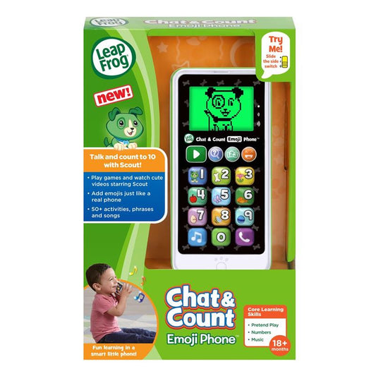 LeapFrog Chat & Count Emoji Smart Phone (Green)