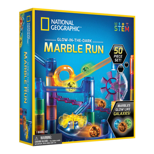 National Geographic - 50 pc Glow-in-the-Dark Marble Run