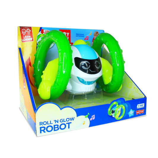 Hap-P-Kid Little Learner Roll N Glow Robot