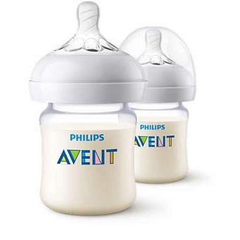 Philips Avent Natural Smooth 125ml PA Bottle (Twin Pack)