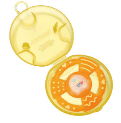 Piyo Piyo Dual-colour Teething Ring with Container