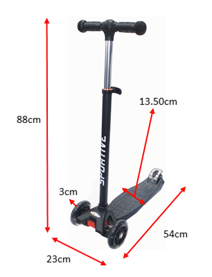 Sportive 3 Wheels Alloy Skate Scooter