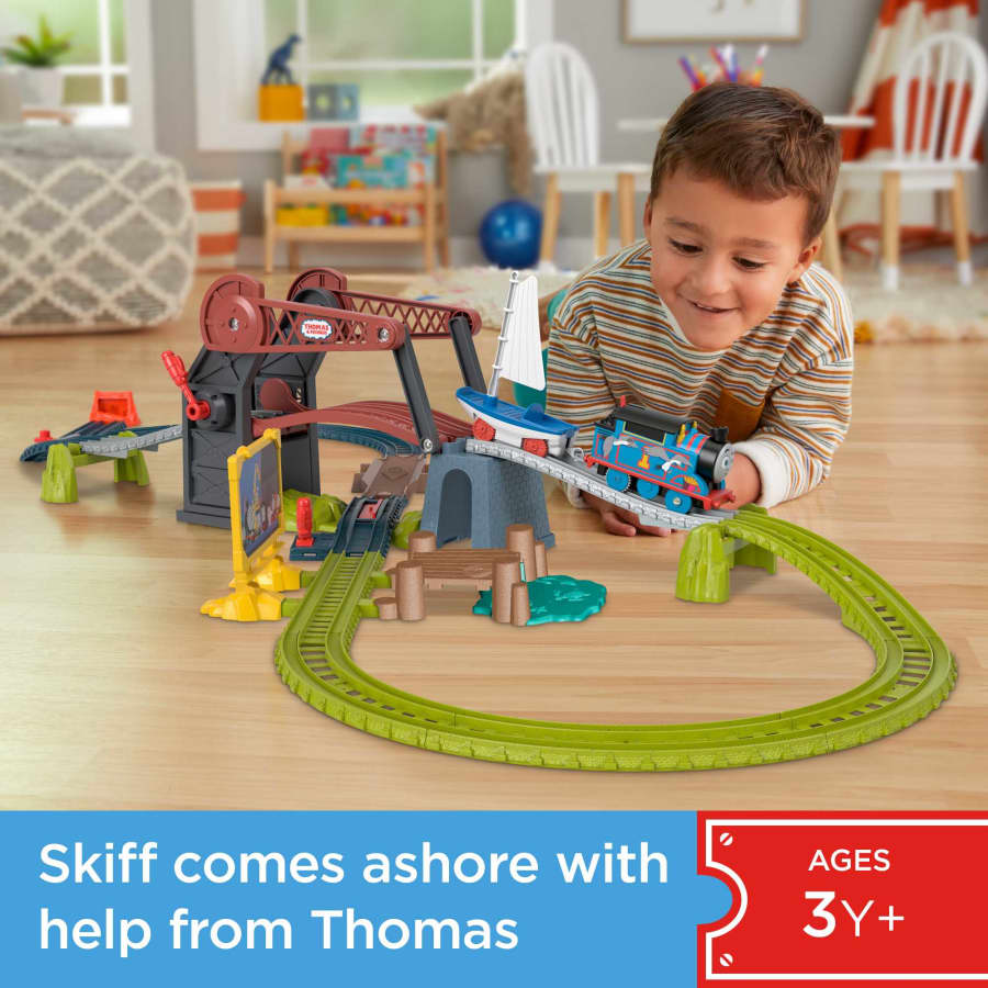 Thomas & Friends TrackMaster, Bridge Lift Thomas & Skiff Train Set