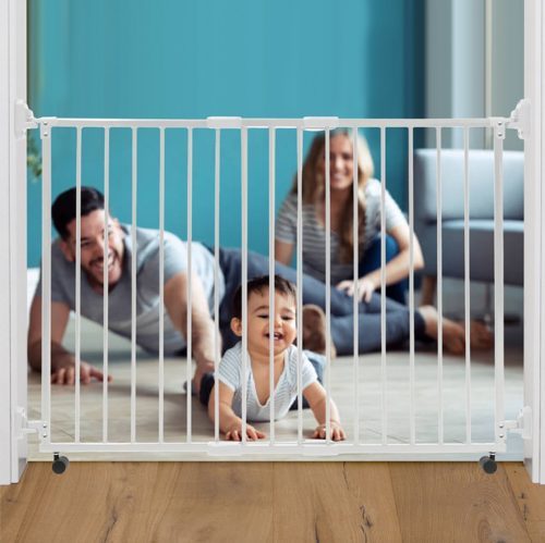 Smart System™ Extendable Gate On Wheel (White)